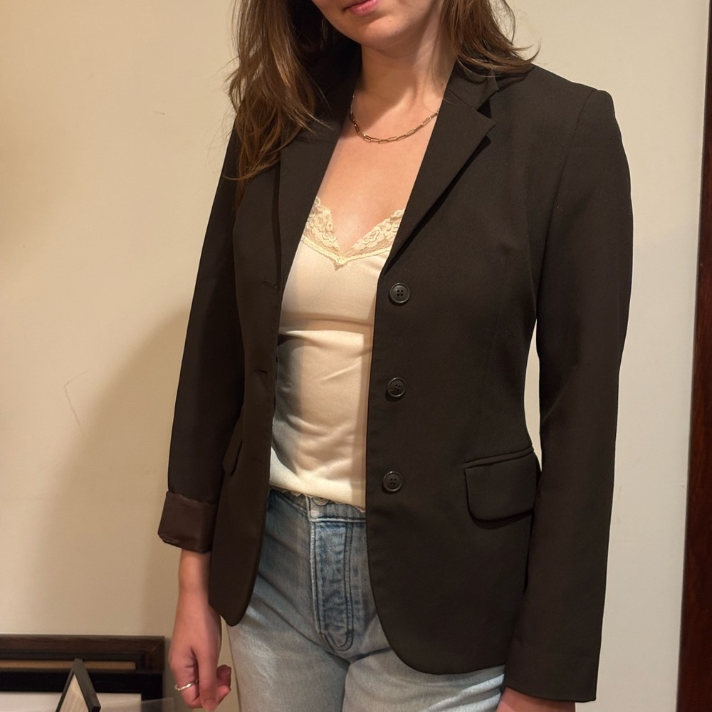 United Colors Of Benetton - Made in Italy - Dark Brown Women's Blazer